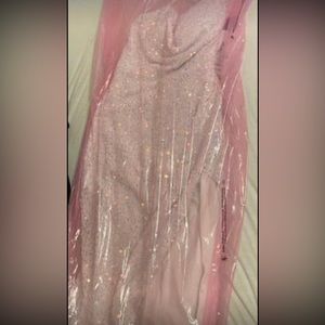 Beautiful white/iridescent prom dress for sale!